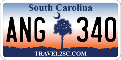 SC license plate ANG340