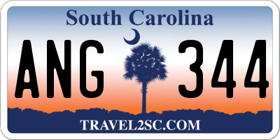 SC license plate ANG344