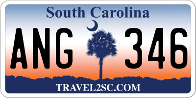 SC license plate ANG346