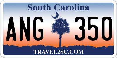 SC license plate ANG350