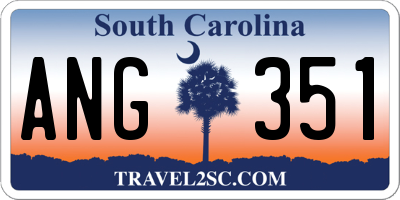 SC license plate ANG351