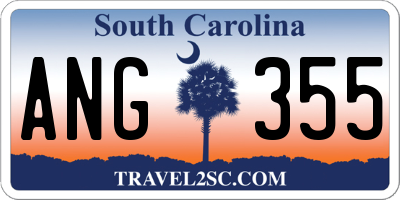 SC license plate ANG355