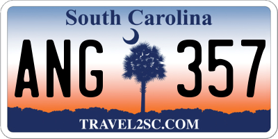 SC license plate ANG357