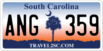 SC license plate ANG359