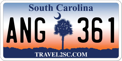 SC license plate ANG361