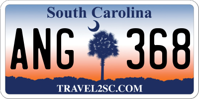 SC license plate ANG368