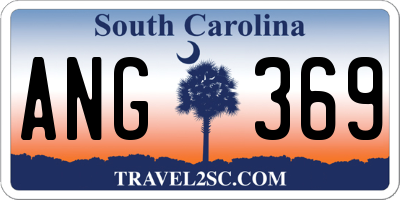 SC license plate ANG369