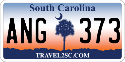 SC license plate ANG373