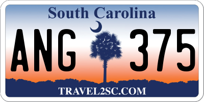 SC license plate ANG375