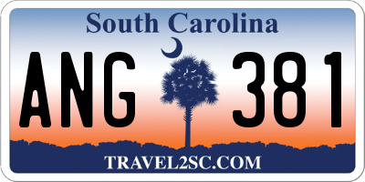 SC license plate ANG381