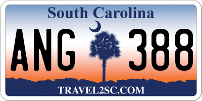 SC license plate ANG388