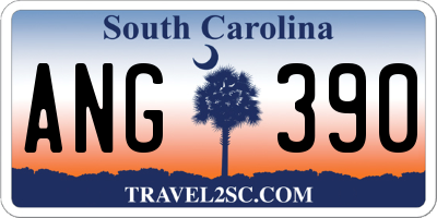 SC license plate ANG390