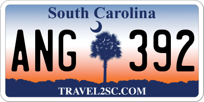 SC license plate ANG392