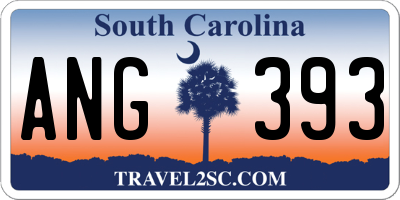 SC license plate ANG393