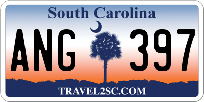 SC license plate ANG397