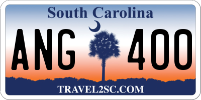 SC license plate ANG400