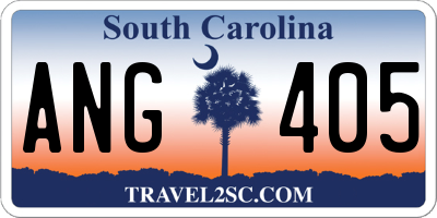 SC license plate ANG405