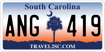 SC license plate ANG419