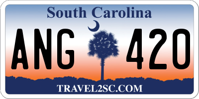 SC license plate ANG420