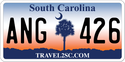 SC license plate ANG426