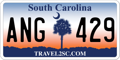 SC license plate ANG429