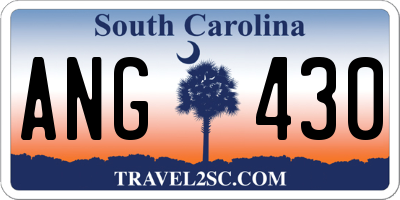 SC license plate ANG430