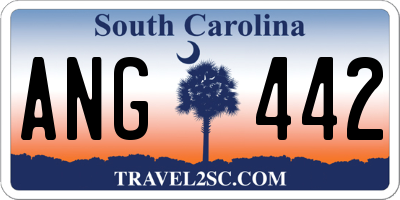 SC license plate ANG442