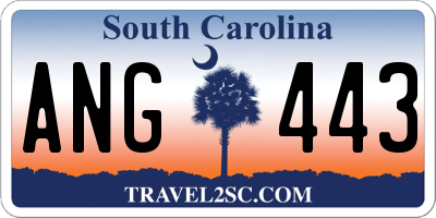 SC license plate ANG443