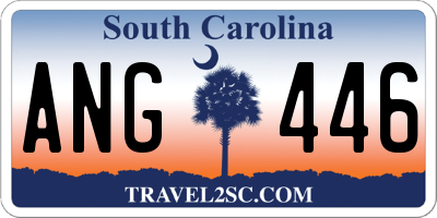 SC license plate ANG446