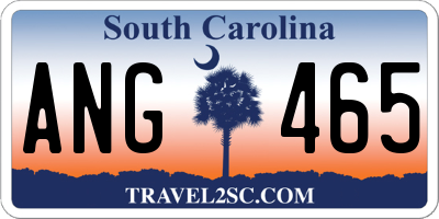 SC license plate ANG465