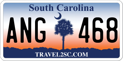 SC license plate ANG468