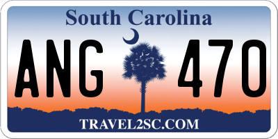 SC license plate ANG470