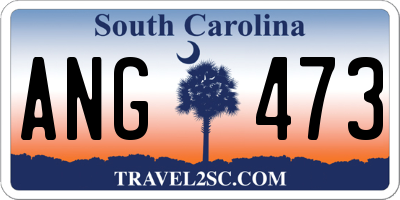 SC license plate ANG473