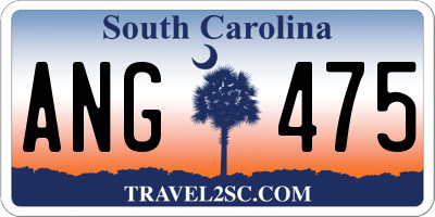 SC license plate ANG475