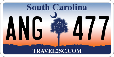 SC license plate ANG477
