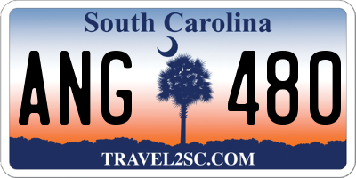SC license plate ANG480