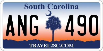 SC license plate ANG490