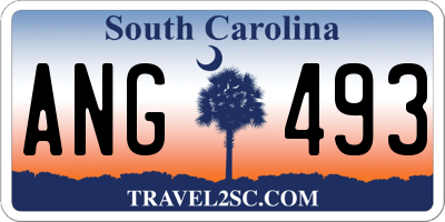 SC license plate ANG493