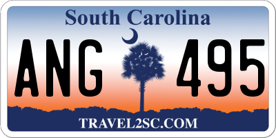 SC license plate ANG495