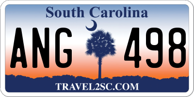 SC license plate ANG498