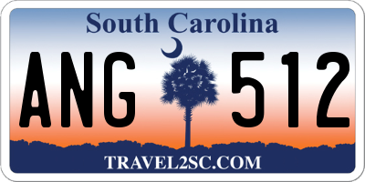 SC license plate ANG512