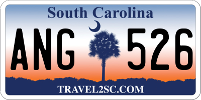 SC license plate ANG526