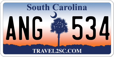 SC license plate ANG534
