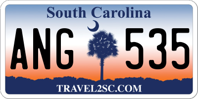 SC license plate ANG535
