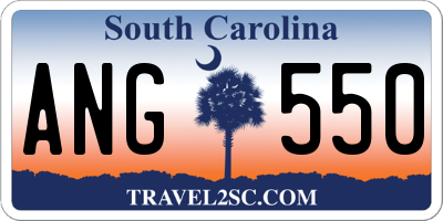 SC license plate ANG550