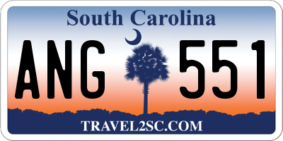 SC license plate ANG551