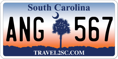 SC license plate ANG567