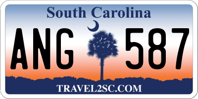 SC license plate ANG587