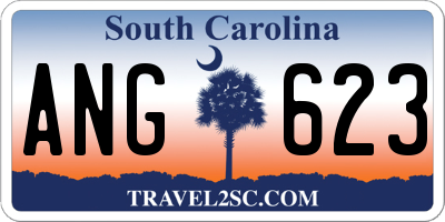 SC license plate ANG623