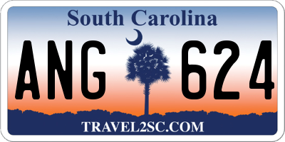 SC license plate ANG624